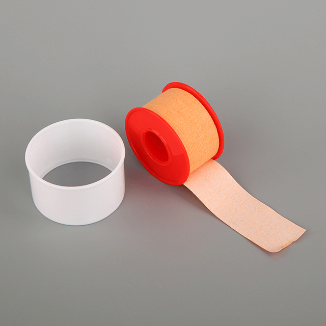 Medical Adhesive Tape/ White Cotton Plaster Roll/Cottontape Roll with Plastic Cover 1"/2"/3"/1.25cmx/2.5cm/5cm/10cm