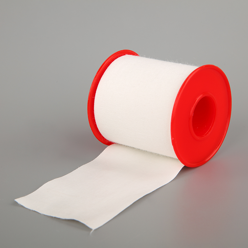 Medical Adhesive Tape/ White Cotton Plaster Roll/Cottontape Roll with Plastic Cover 1"/2"/3"/1.25cmx/2.5cm/5cm/10cm